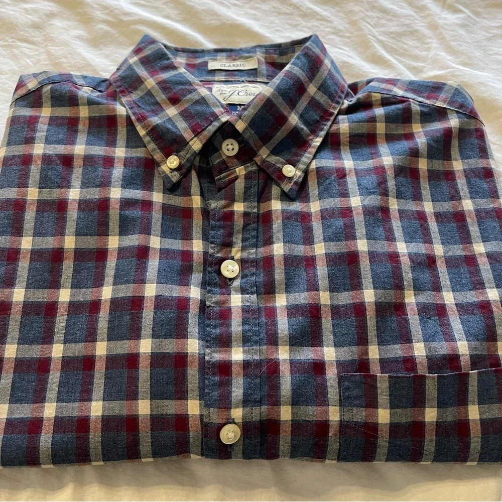 J. Crew Classic‎ Plaid Casual Button Down Shirt